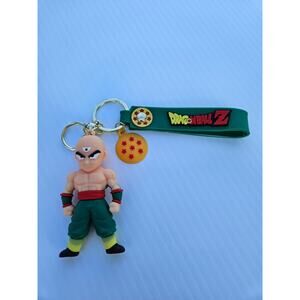 Dragon Ball Z Keychain – Tien Shinhan w/ 6-Star Dragon Ball & Logo Strap